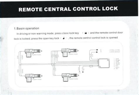 5 wire door lock actuator diagram 